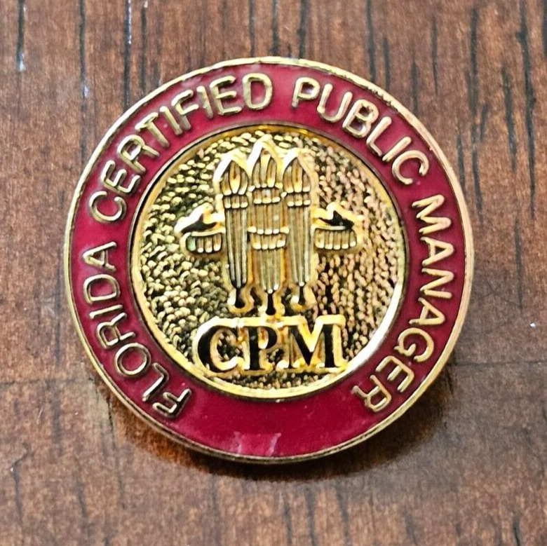 Florida Certified Public Manager pin