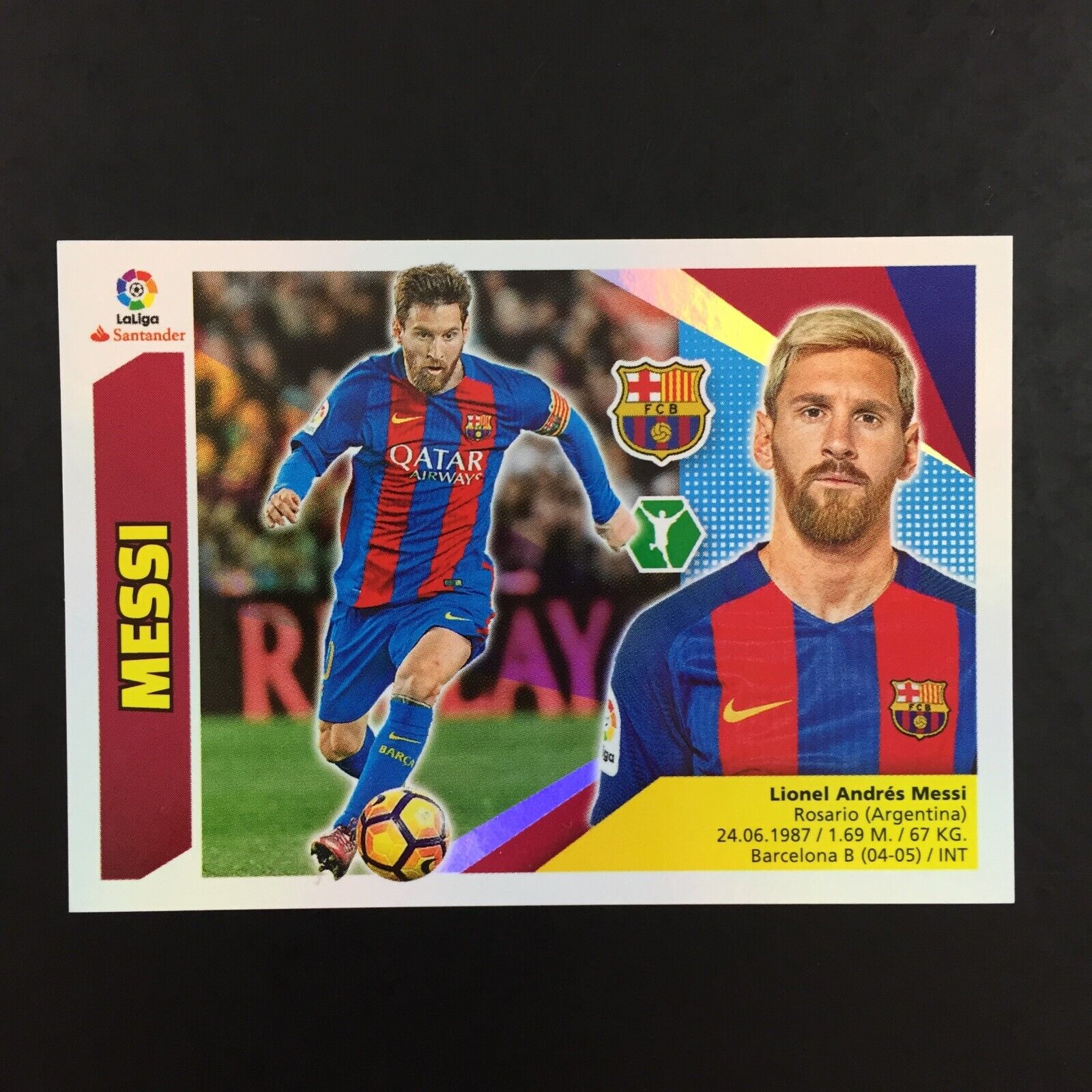 2018 Lionel Messi Sticker Panini Este Liga (17-18) #13