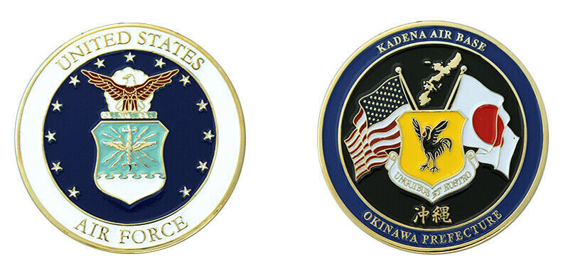 US Air Force USAF Kadena Air Force Base Okinawa Prefecture Challenge Coin CC-177
