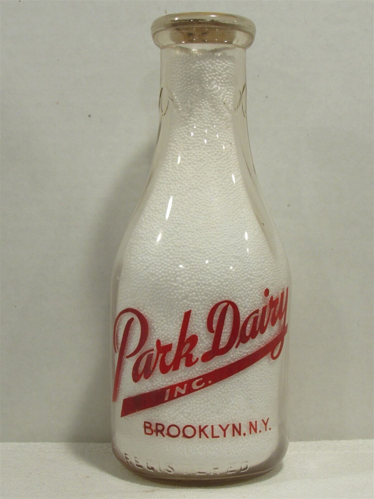 TRPQ Milk Bottle Park Dairy Inc Farm Brooklyn NY KINGS COUNTY Selected Milk