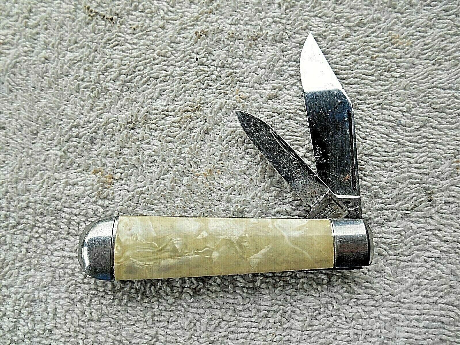 VINTAGE 1945-55 HAMMER BRAND USA 2 BLADE FOLDING POCKET KNIFE