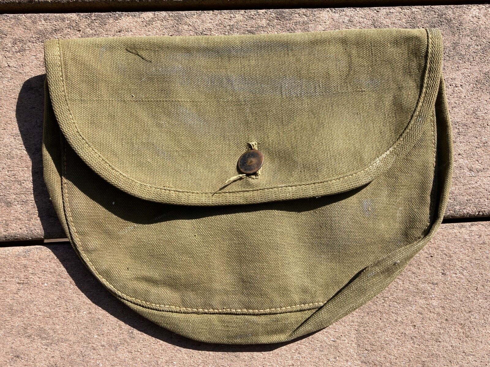 WW1 M1910 US ARMY MILITARY M1910 PEA GREEN MEAT CAN POUCH FIELD GEAR