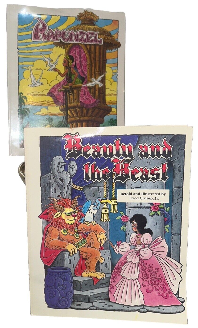Fred Crump Jr. African American Fairy Tale Books Lot Of 2 Books-some Flaws