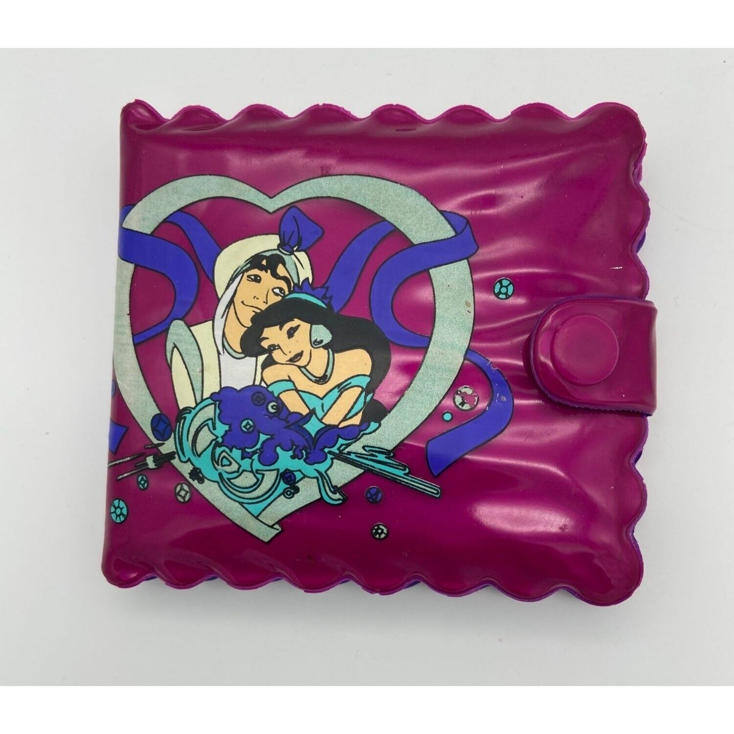 Disney Aladdin Princess Jasmine Plastic Wallet Retro Vintage 1990s Money Holder