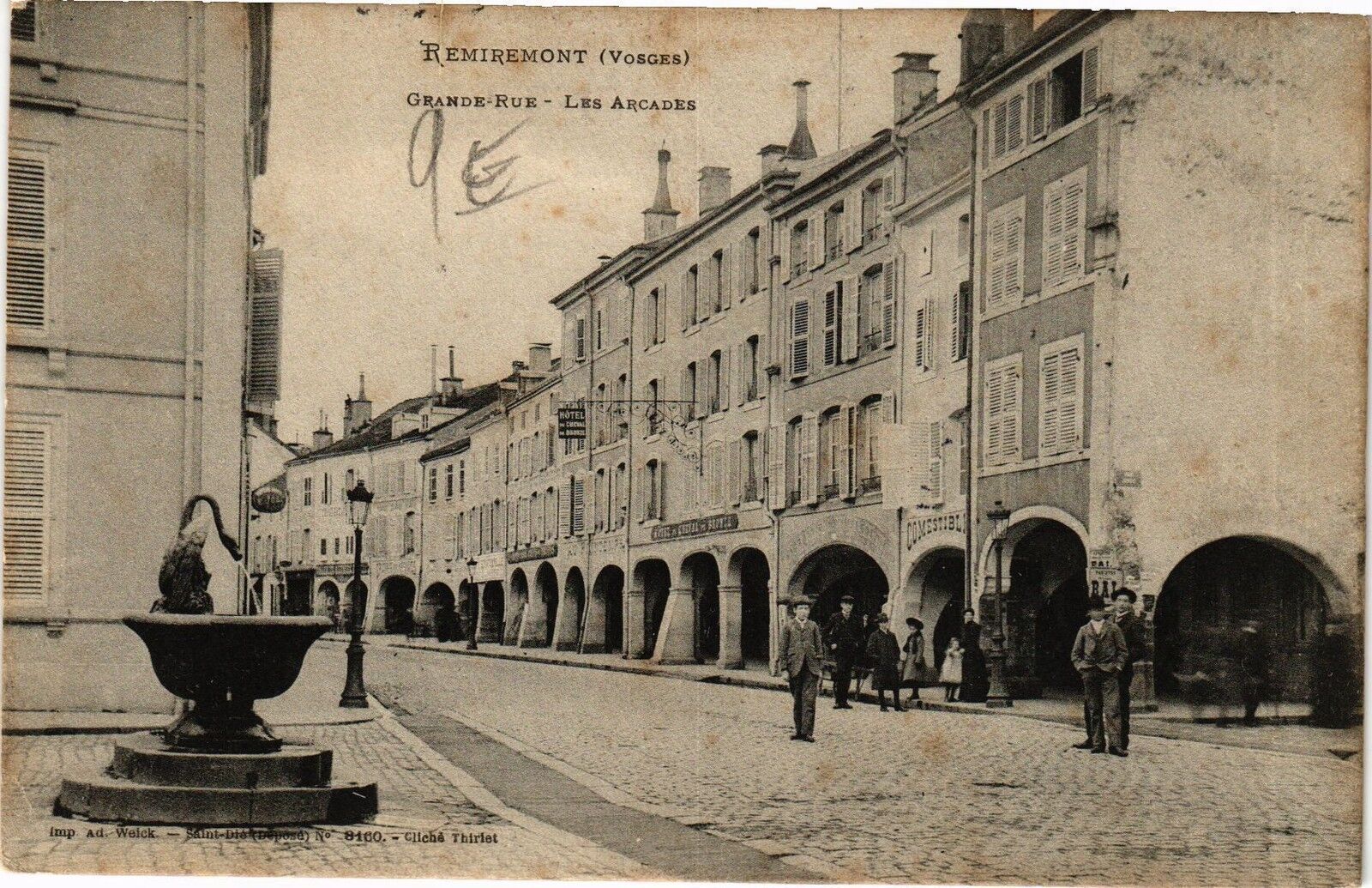 CPA REMIREMONT - Grande Rue-Les Arcades (185052)