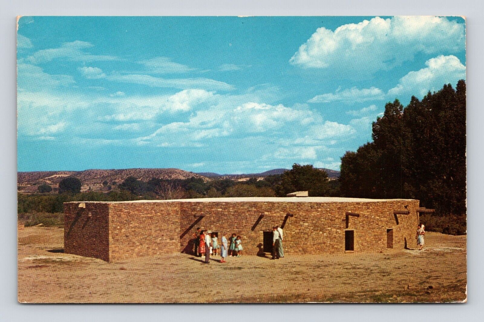 Old Postcard Great Kiva Aztec Ruins Aztec, New Mexico NM 12th Century