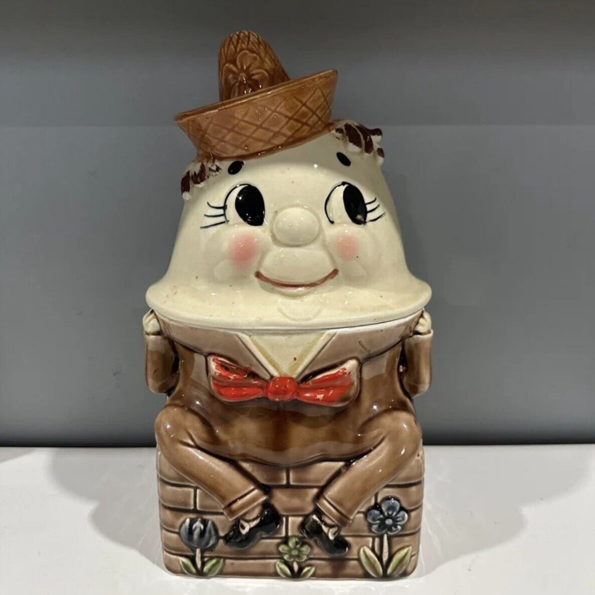 Humpty Dumpty Exclusive Vintage Ceramic Cookie Jar