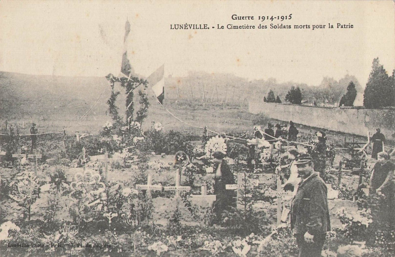 CP WAR 1914-1915 LUNEVILLE CEMETERY SOLDIERS DEAD FOR THE HOMELAND - 40038