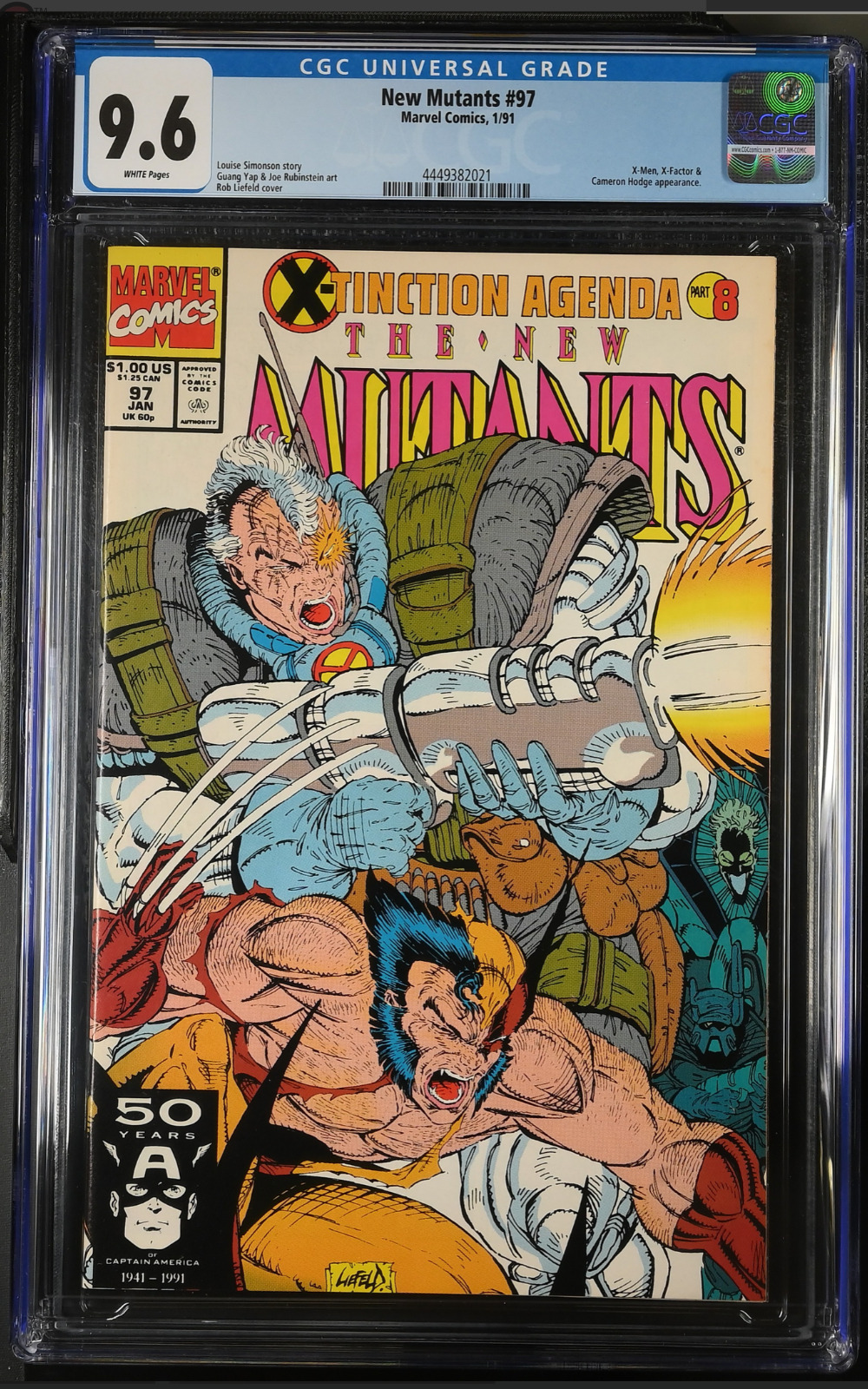 💎🔥 New Mutants #97 CGC 9.6 Marvel 1991 Cable Wolverine💎🔥Liefeld goodness