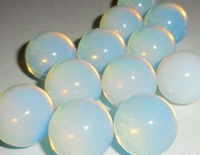 Lot of 2 Opalite Gemstone Sphere Crystal Ball 20mm Massage Gemstone Rock 