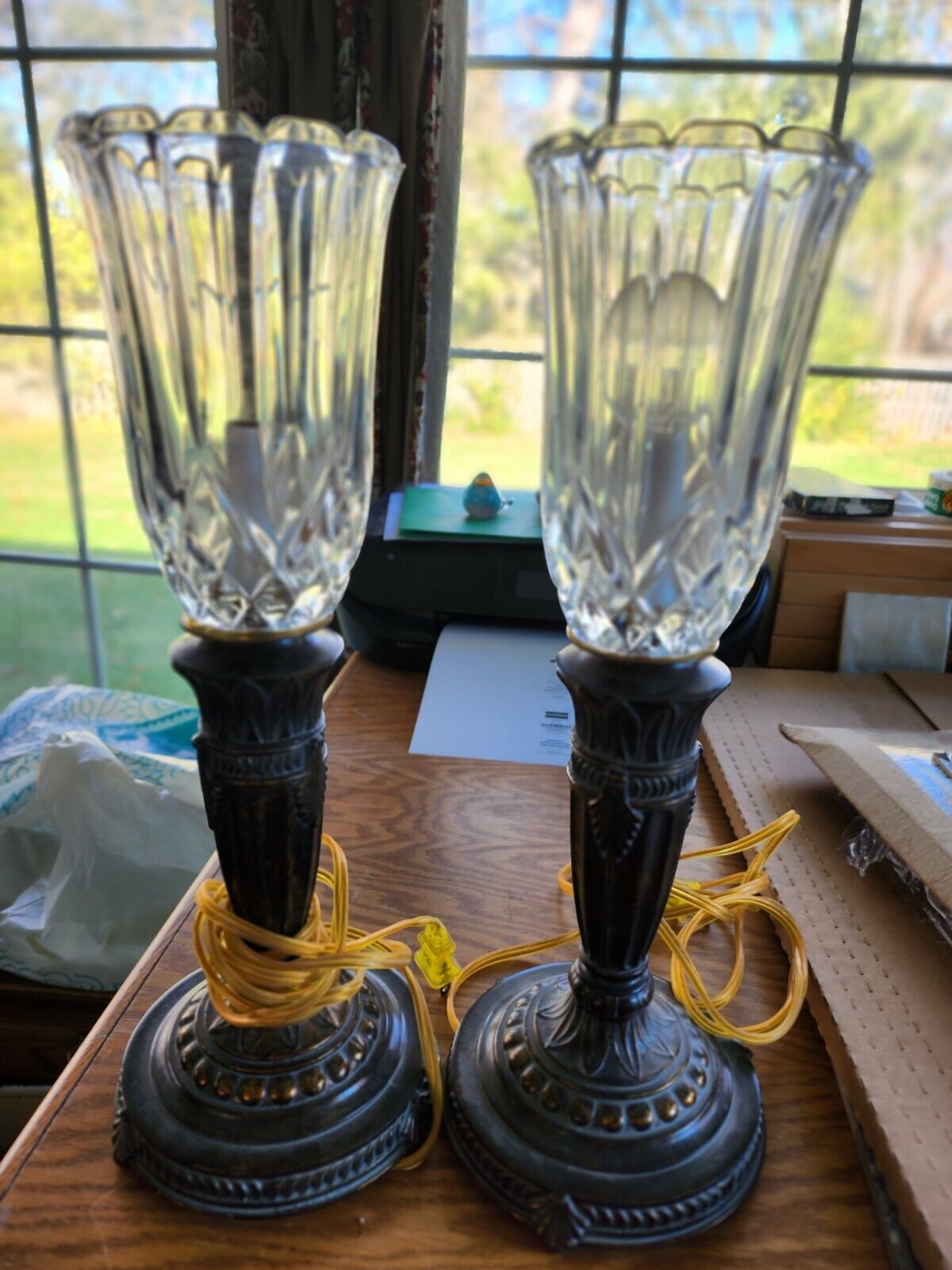 Set of Two Vintage Berman Lamps