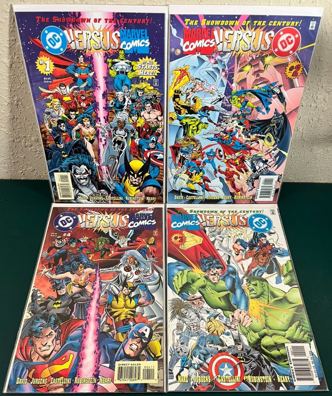 DC Versus Marvel #1-4 Complete Set, Avengers vs Justice League 1996 (NM)
