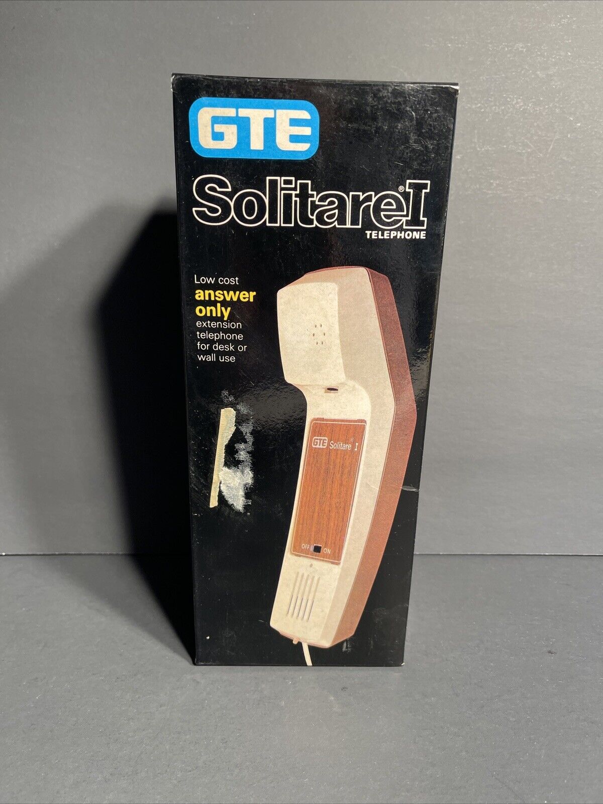 GTE Solitaire Solitare I Vintage Telephone Retro Walnut Corded 1 Way Phone - New