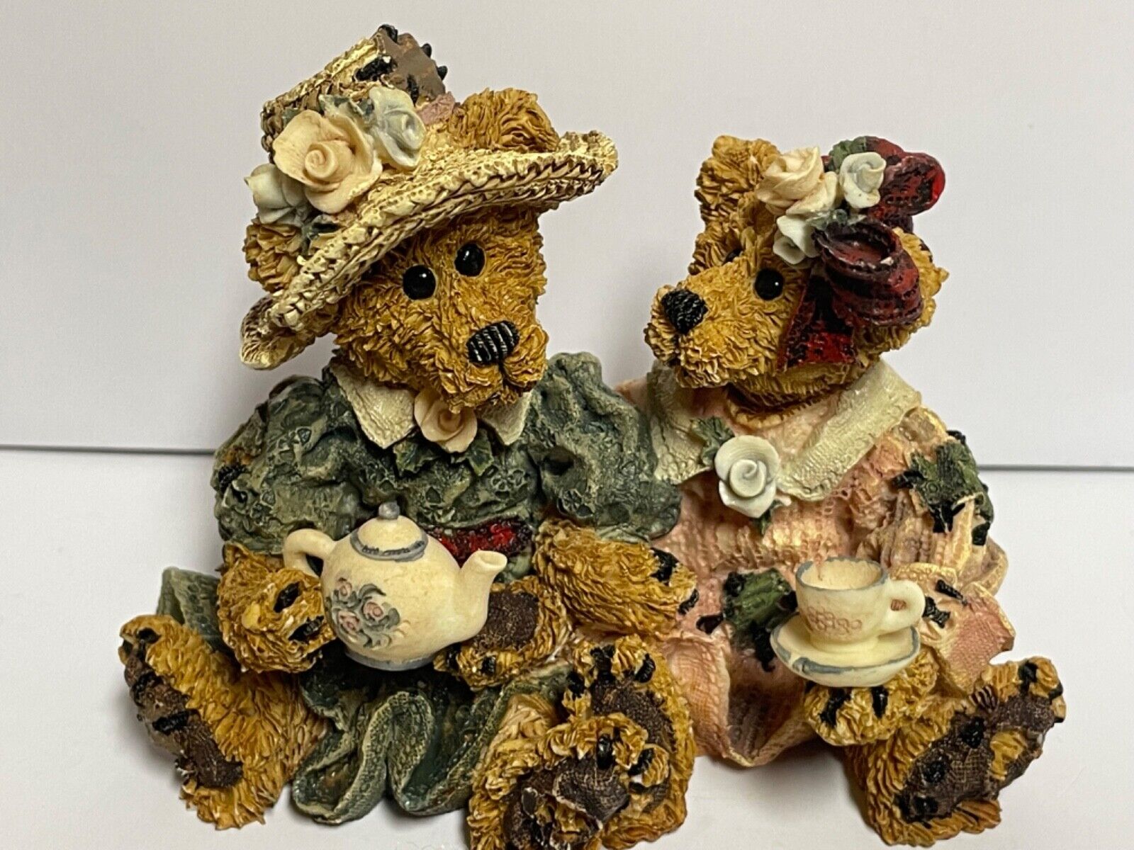 Boyds Bears & Friends Collection Emma & Bailey Afternoon Tea Bear Figurine #2277