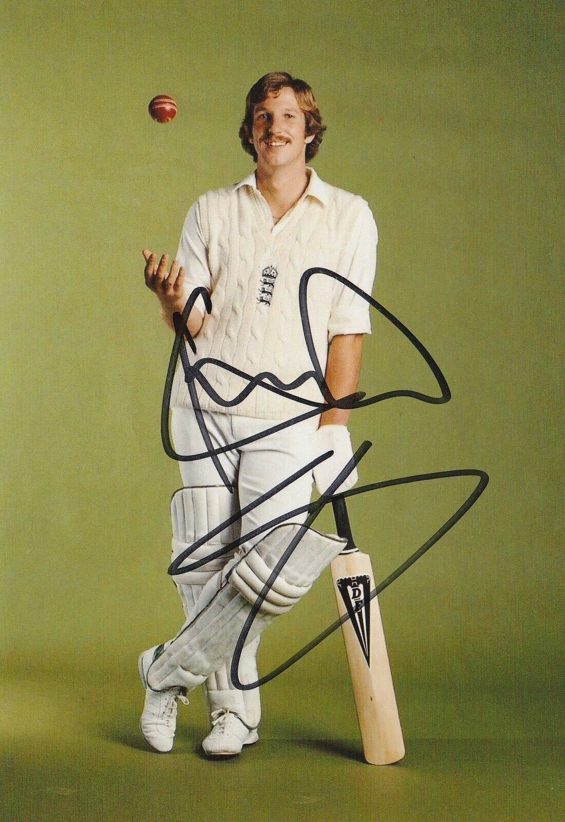 Ian Botham Hand Signed 6x4 Inch England Cricket Photo