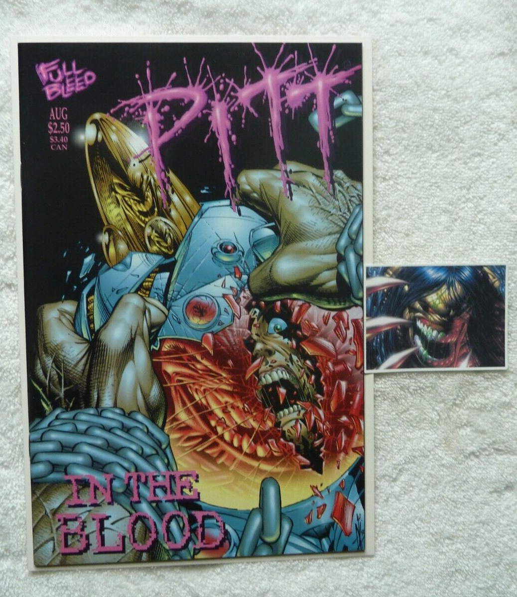 Pitt In The Blood #1 - Oneshot Full Bleed Comics, NM with free custom sticker