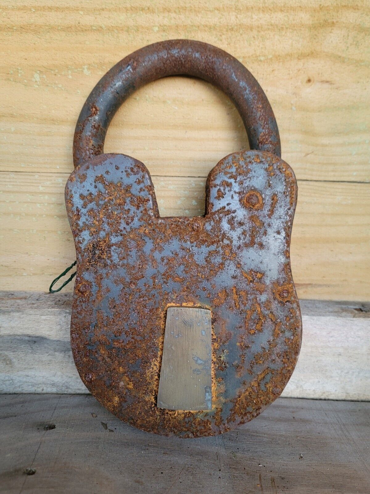 Giant Vintage Antique Padlock 11 Inch ** No Key**