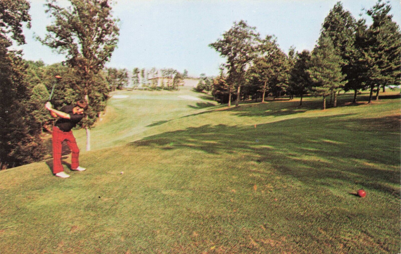 Postcard Pipestem State Resort Park Golf Course Pipestem West Virginia c1977