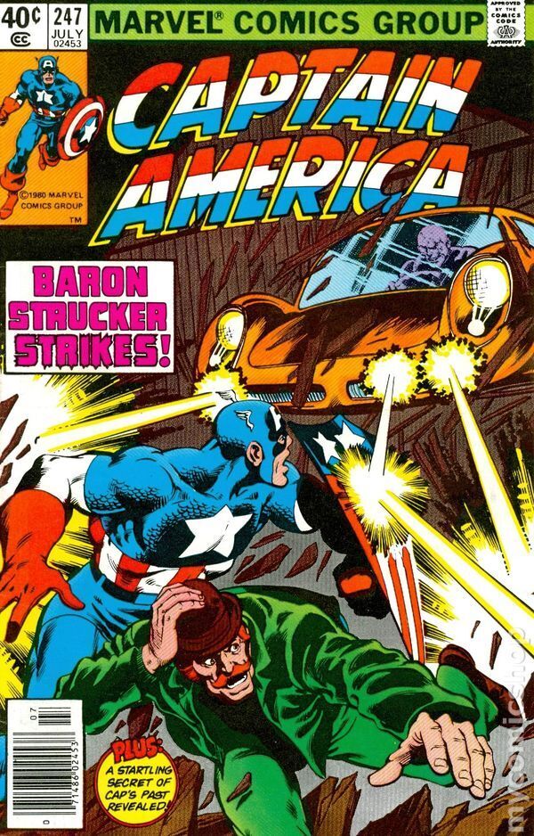 Captain America #247 VG 1980 Stock Image Low Grade