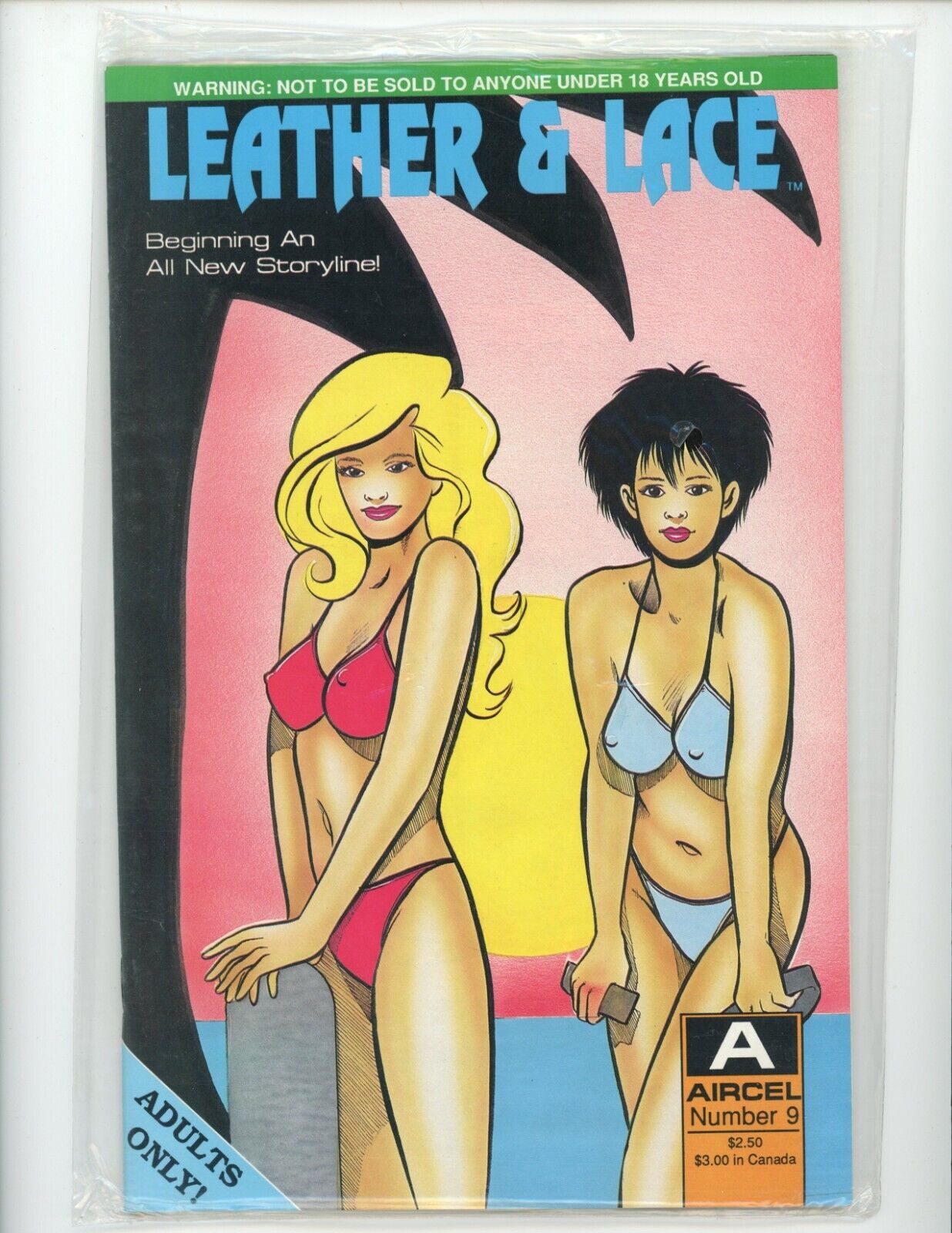 Leather and Lace #9 Comic Book 1990 Polybagged Aircel Comics