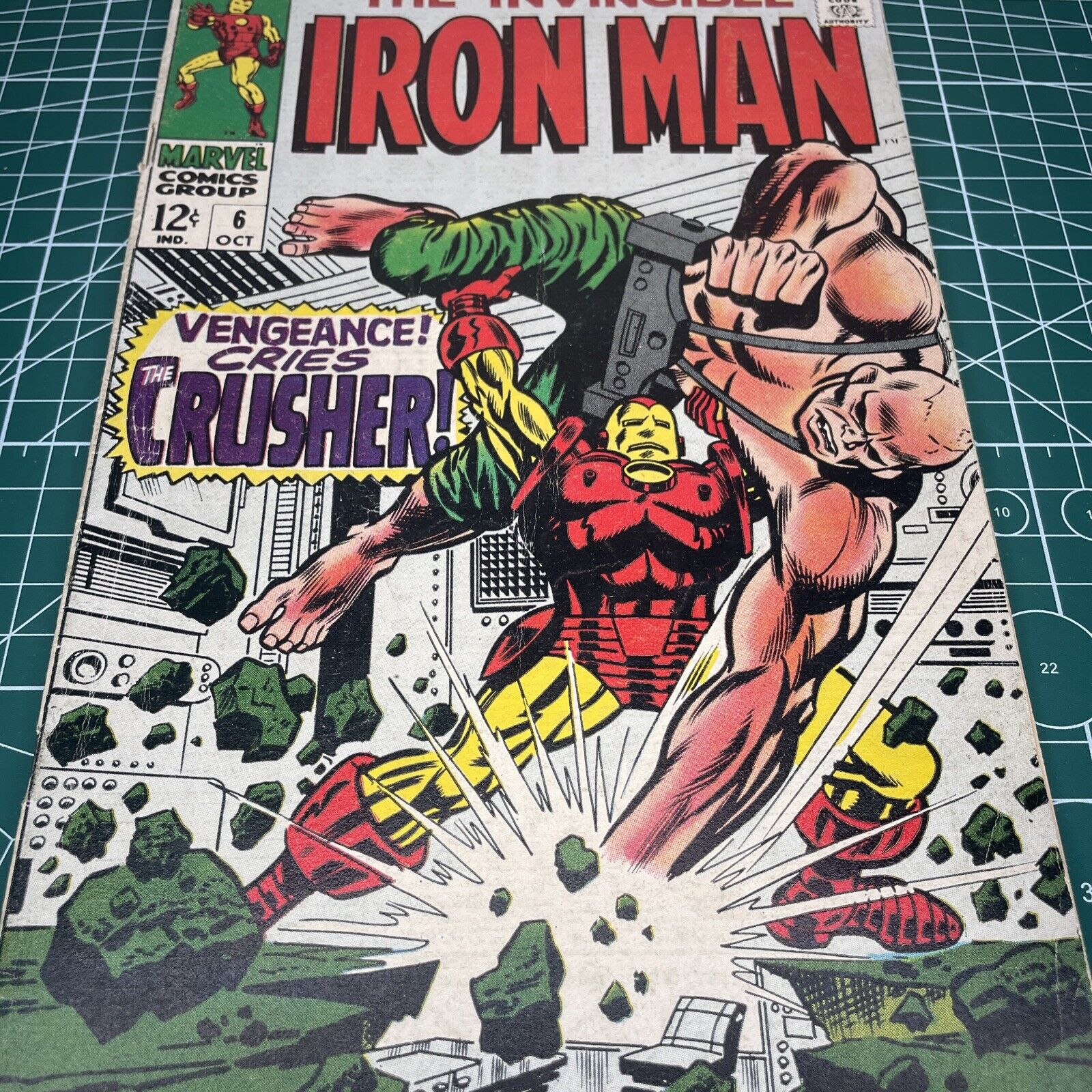 Invincible Iron Man #6 (1967) Crusher George Tuska Tony Stark Mid Grade