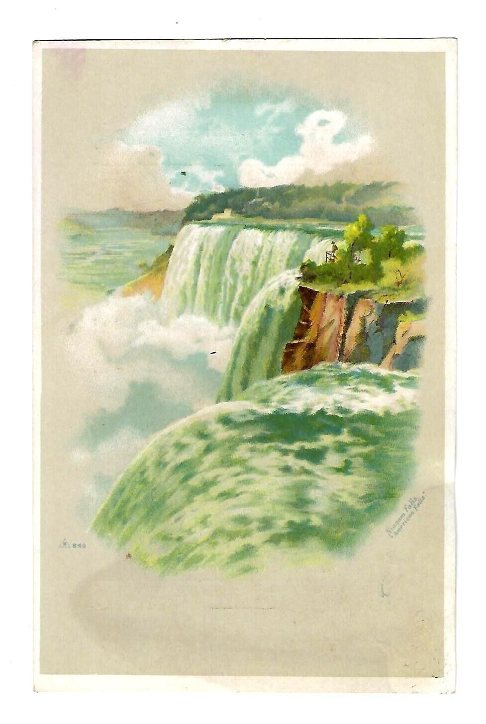c1890's Trade Card The Albany Dry Goods Co. Niagara Falls,