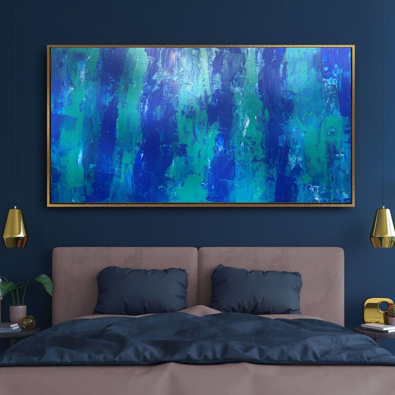 Sale Abstract Caribbean Blue 36