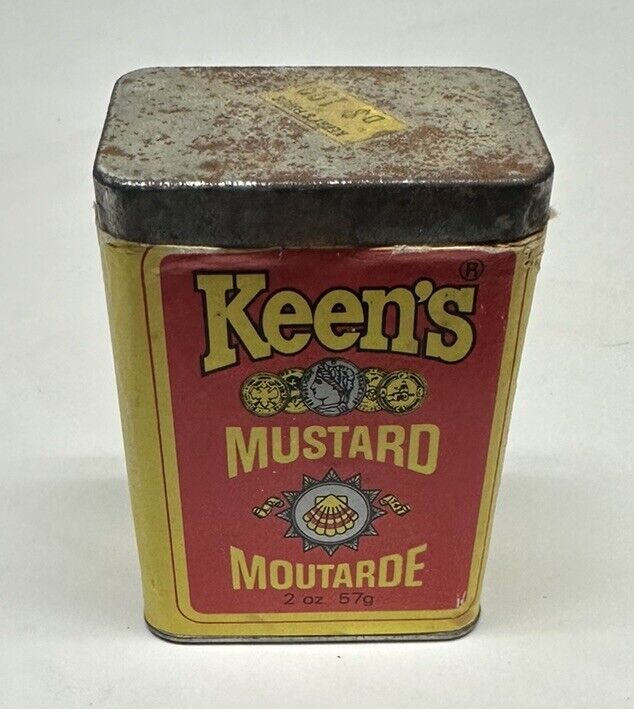 Vintage Keen`s Mustard Tin Empty