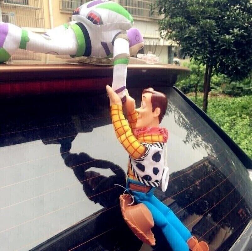 Toy Story Buzz Lightyear Saves Sheriff Woody Car Dolls Set - Deluxe Car Decor