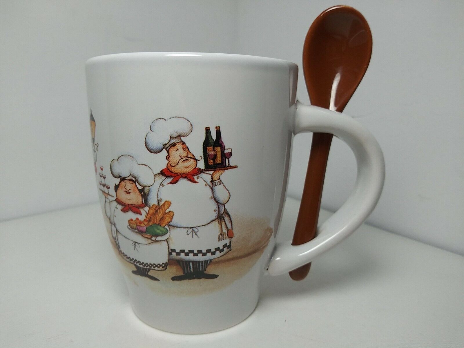 Trisa Italian Chefs Coffee Tea Cup Mug With Spoon 