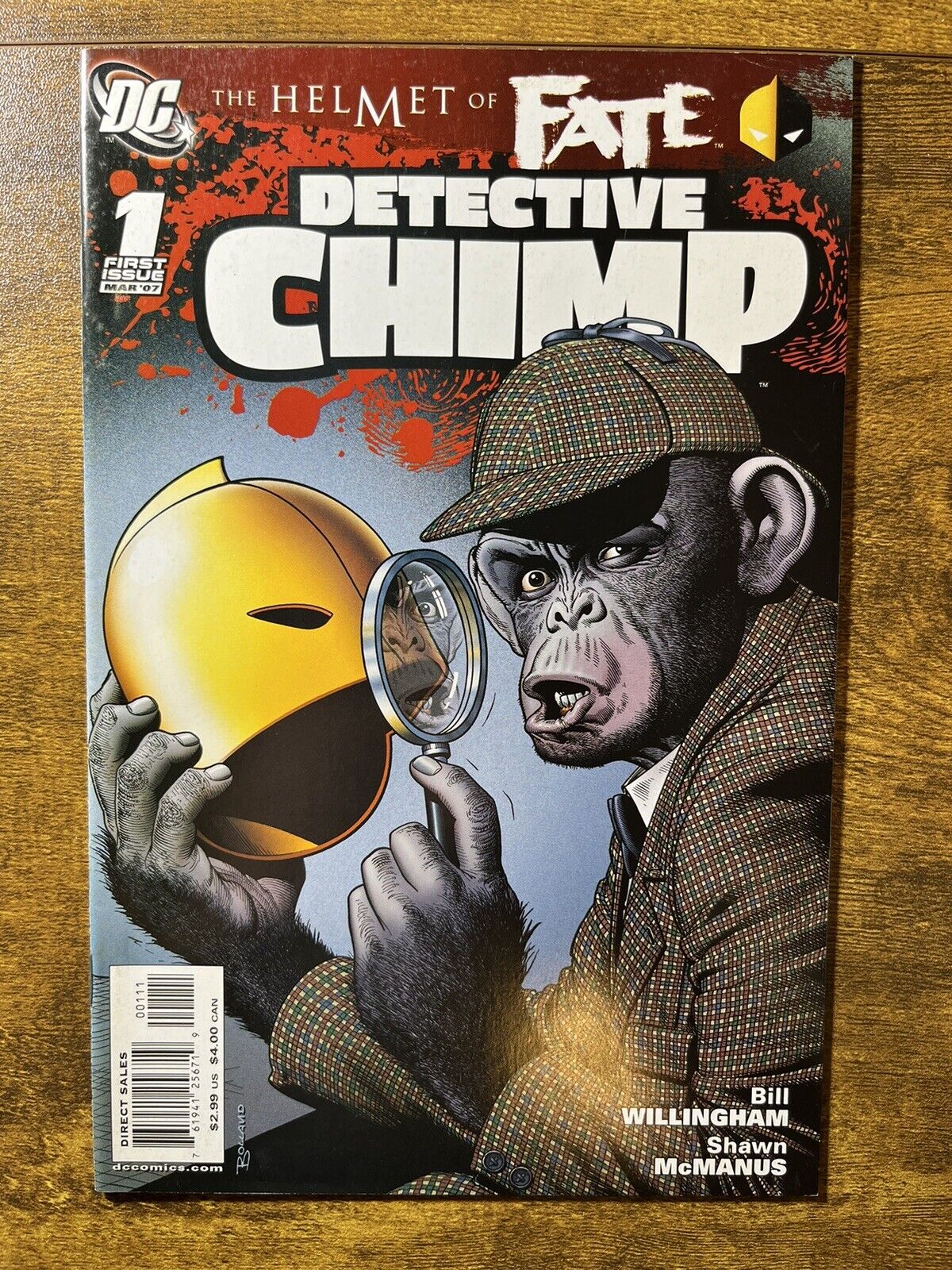 THE HELMET OF FATE: DETECTIVE CHIMP 1 ONE-SHOT DC COMICS 2007