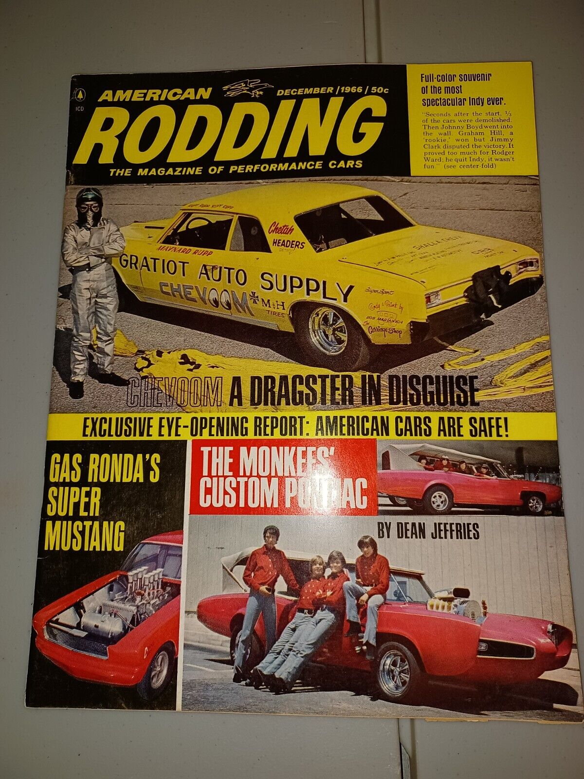 American Rodding Magazine December 1966 The Monkees Monkeemobile Dean Jeffries