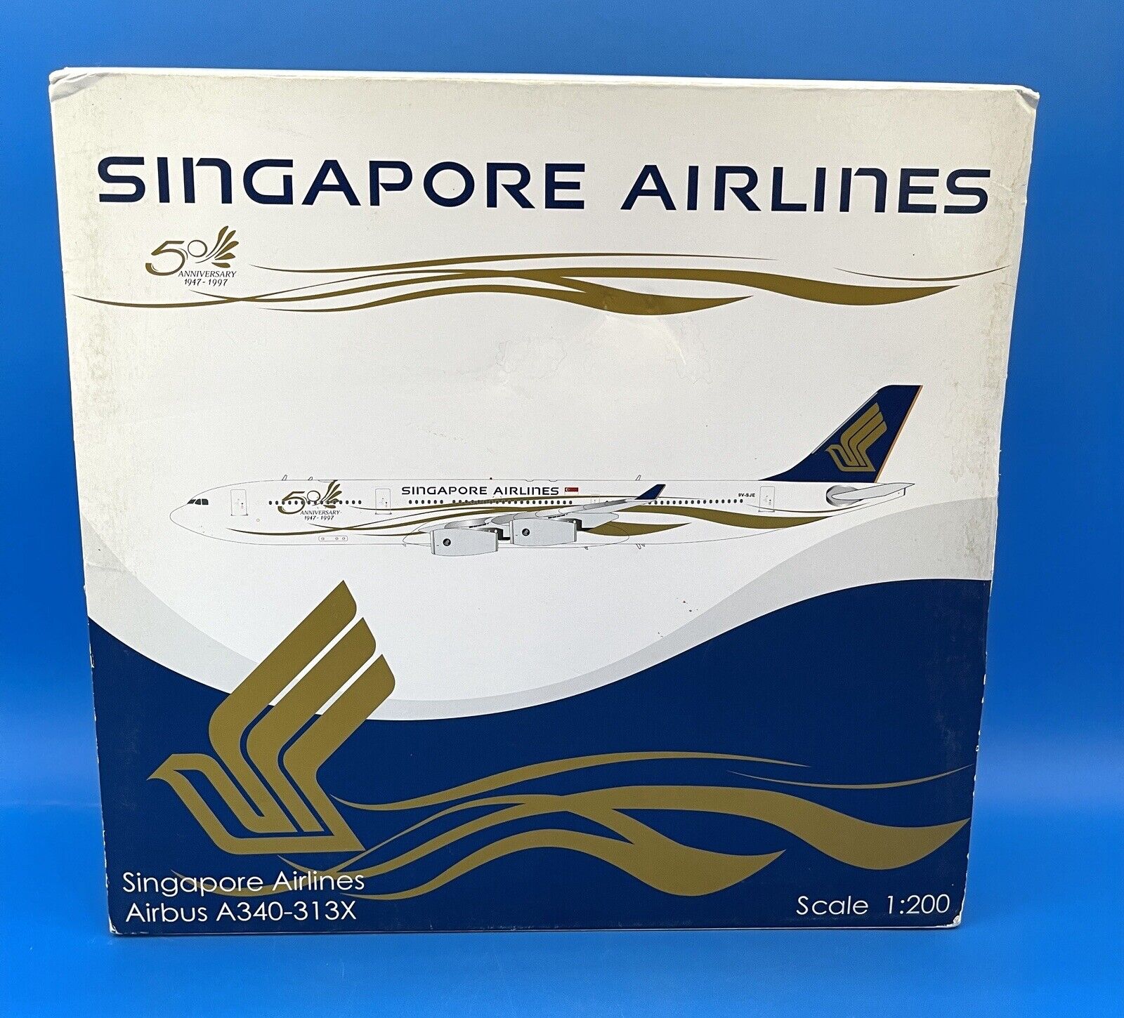 JC Wings Singapore Airlines Airbus A340-313X  50th Anniversary 1:200