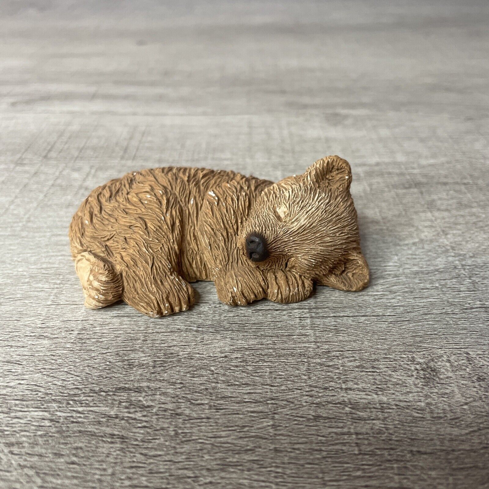 Vintage Sandicast Sleeping Bear Cub 1986 C73 Sculpture Collectible Small