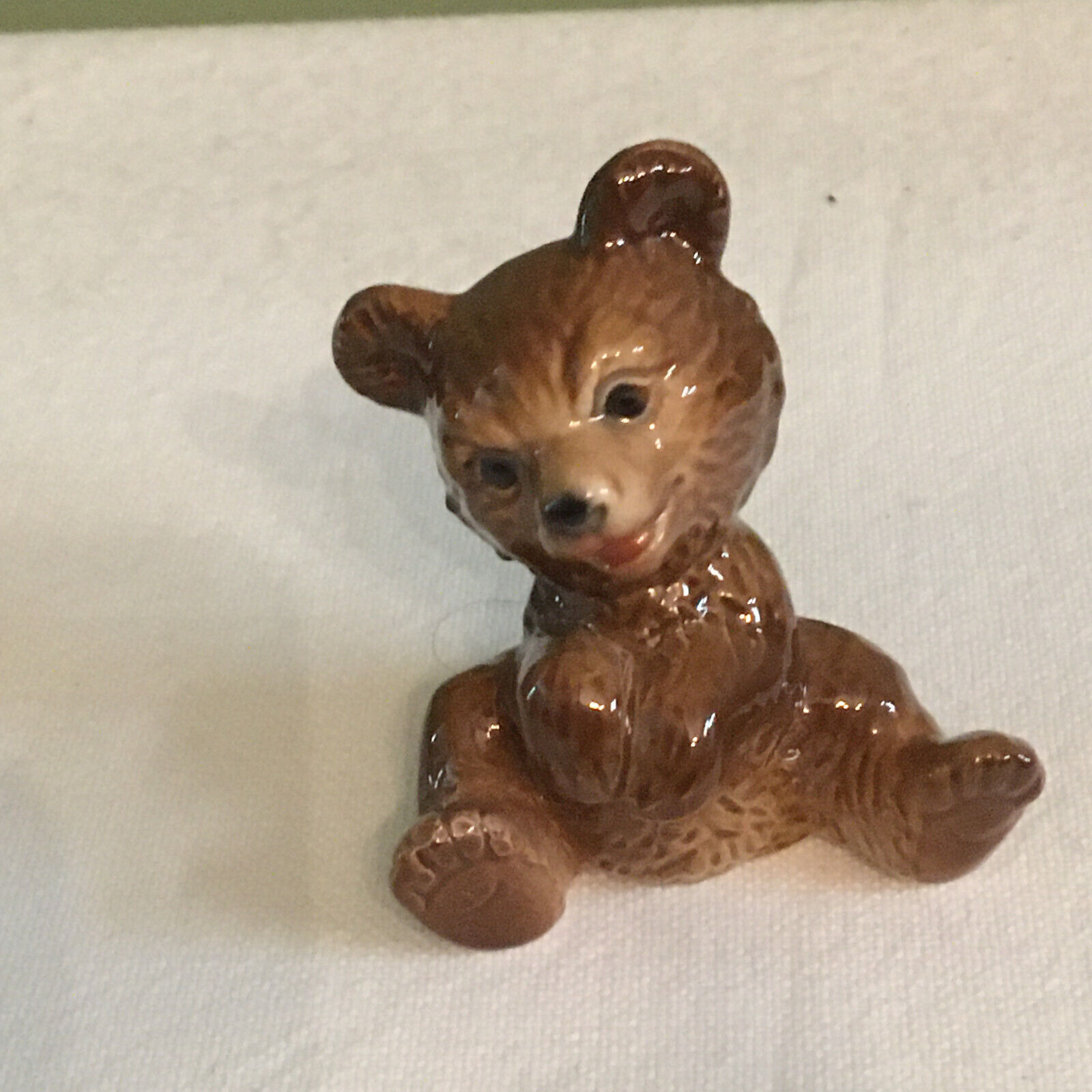 Goebel Brown Teddy Bear Figurine - Ceramic West Germany 1972-1979