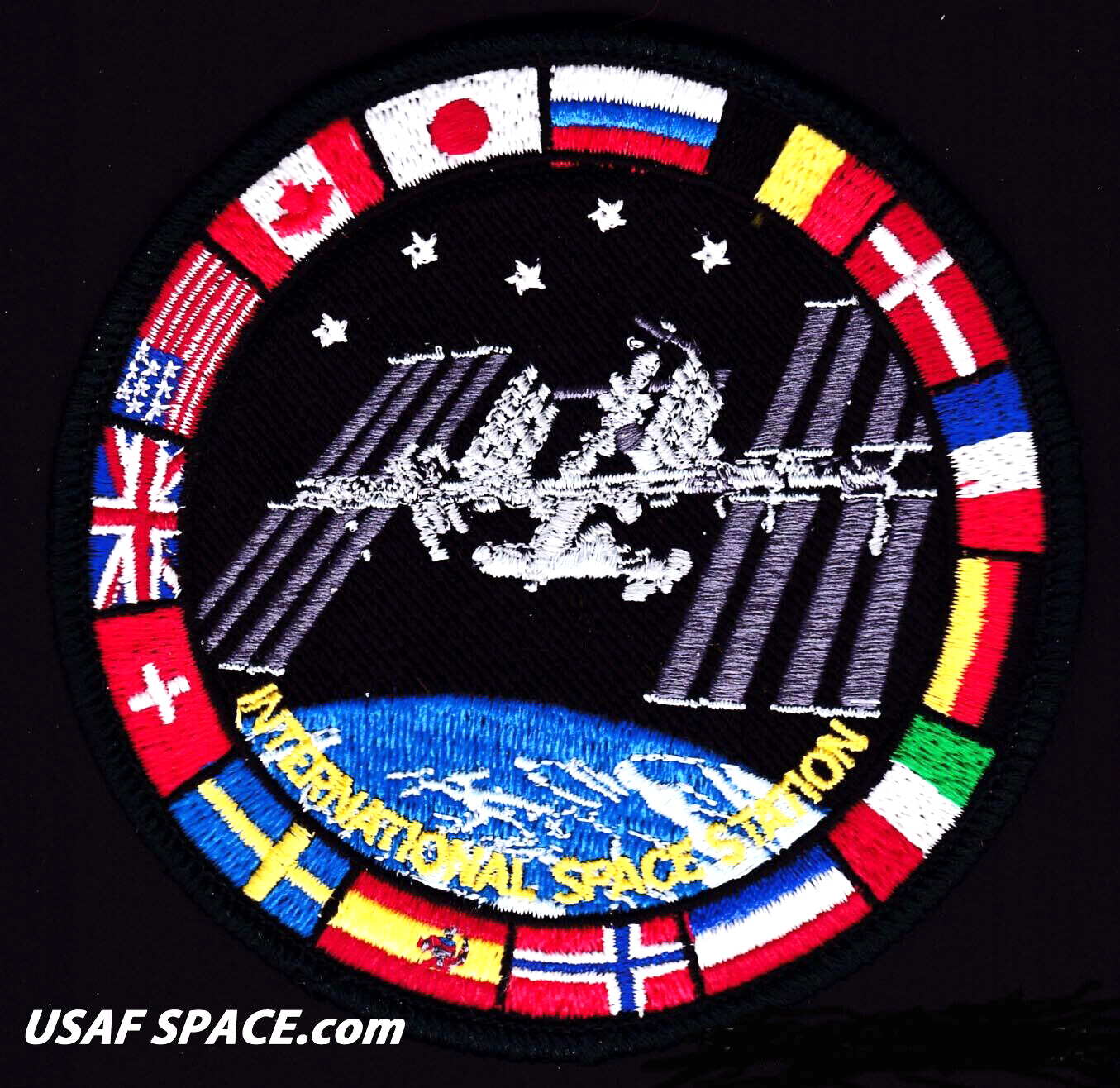 AUTHENTIC AB Emblem ISS - International Space Station - FLAGS - NASA SPACE PATCH
