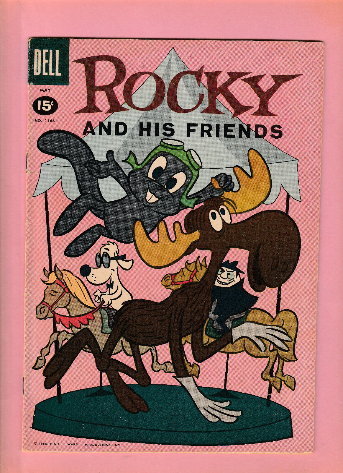 ROCKY AND HIS FRIENDS #3, VG, Dell Publishing #1166, (1961)