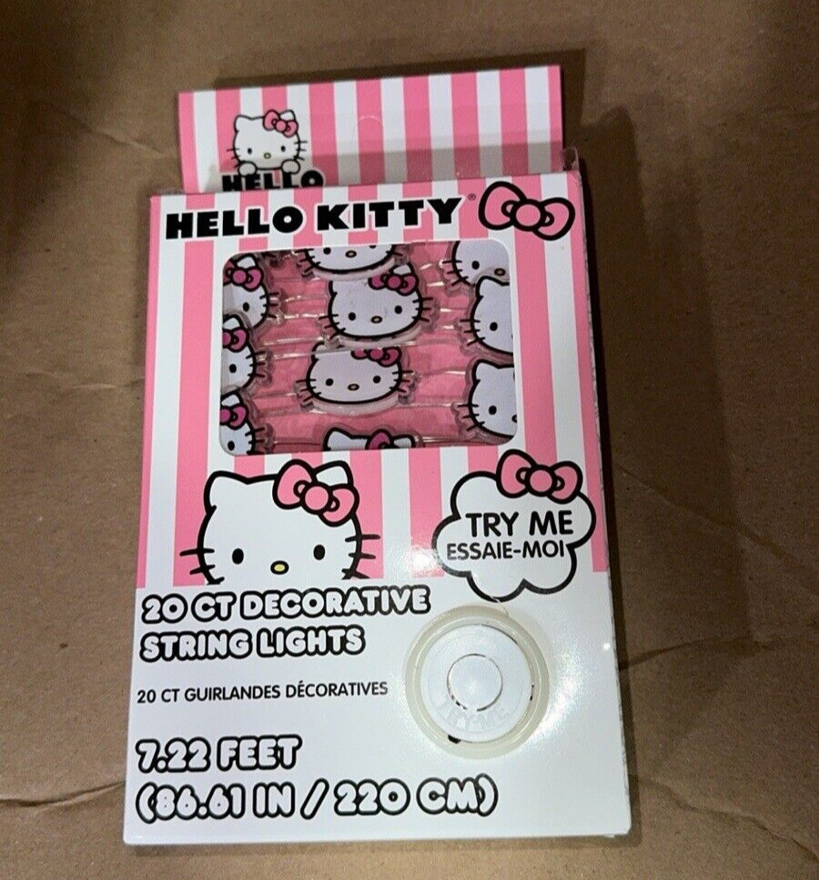 Hello Kitty 20CT String LightS NEW IN BOX