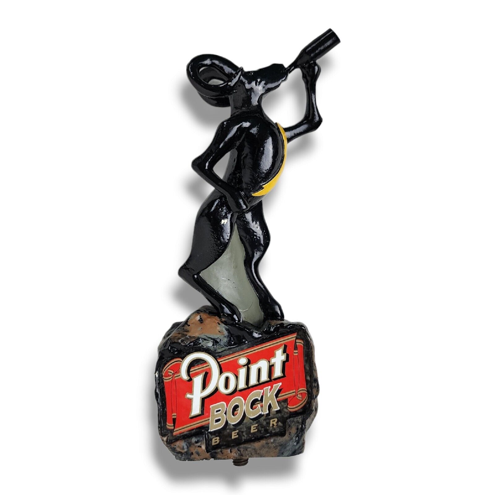 Point Bock Ram Beer Tap Bar Handle Ultra Drinking Black Rocks Top Draft Tapper