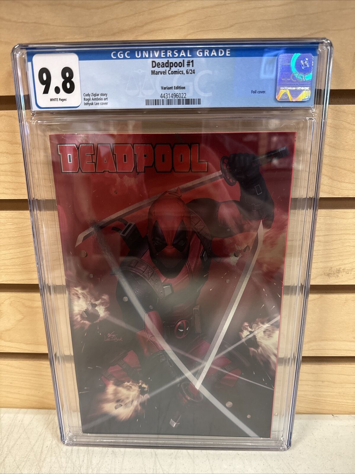 Deadpool #1 2024 In-Hyuk Lee Foil Variant Cover CGC 9.8