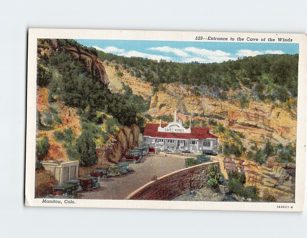 Postcard Entrance to the Cave of the Winds Manitou Colorado USA North America