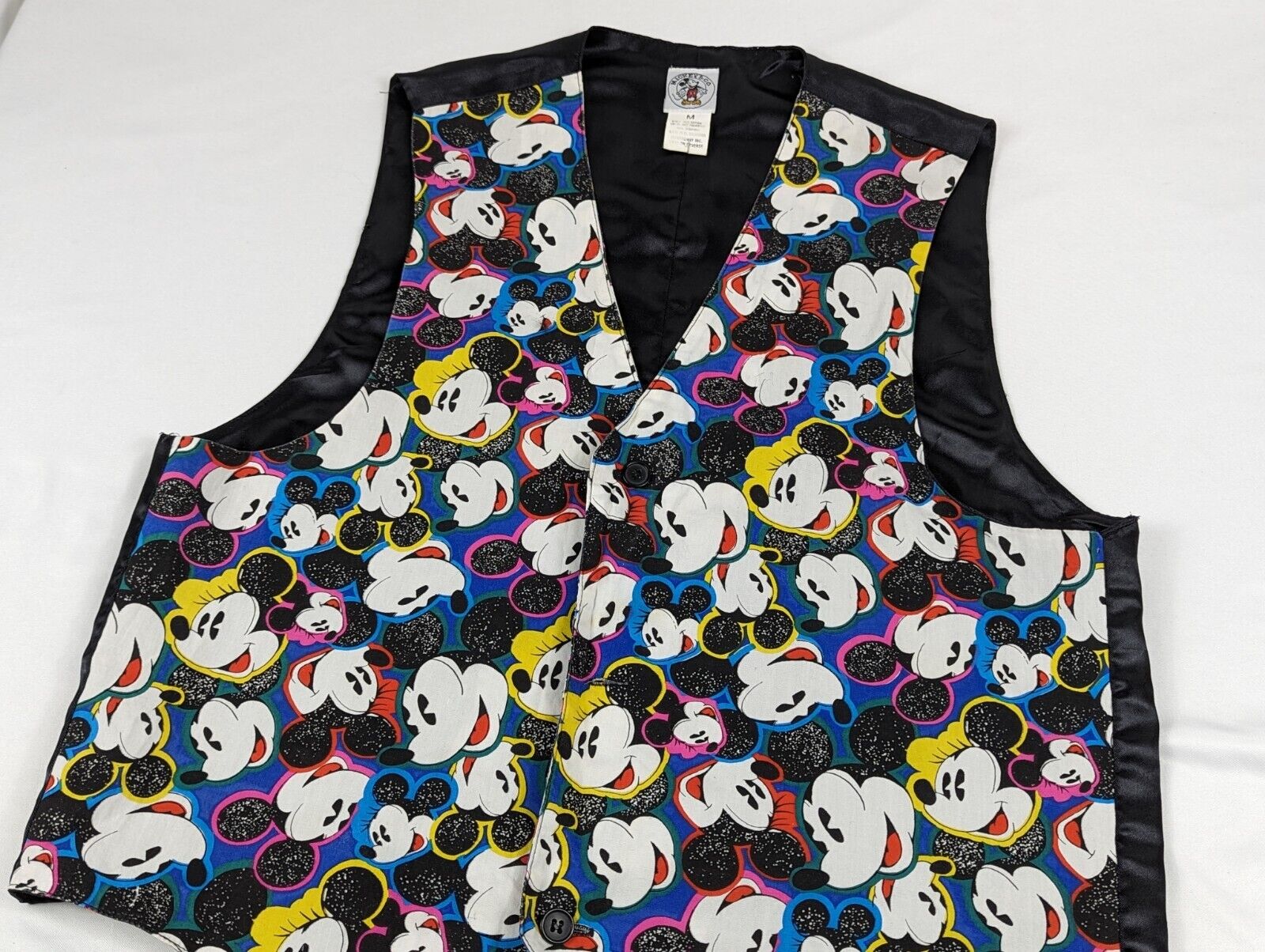 Disney Mickey Mouse Suit Vest Vintage Minnie Sleeveless Womans Size Medium 