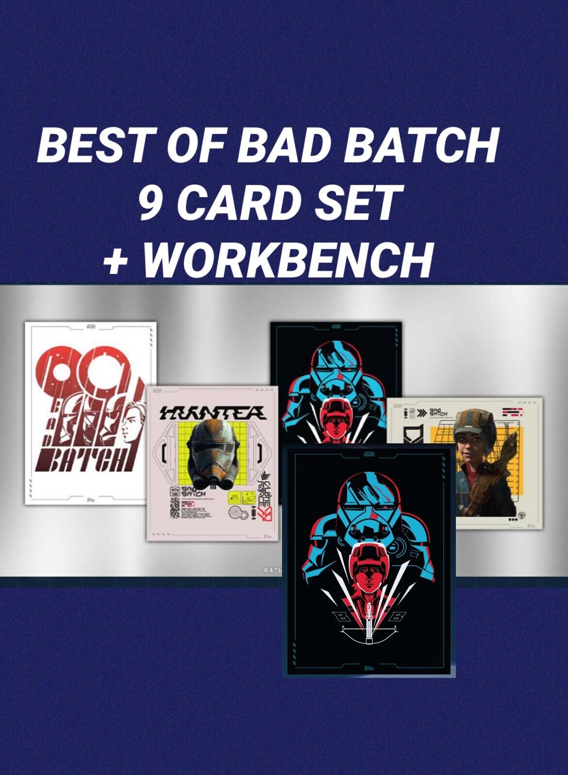 topps star wars card Trader BEST OF BAD BATCH 10 Card Set