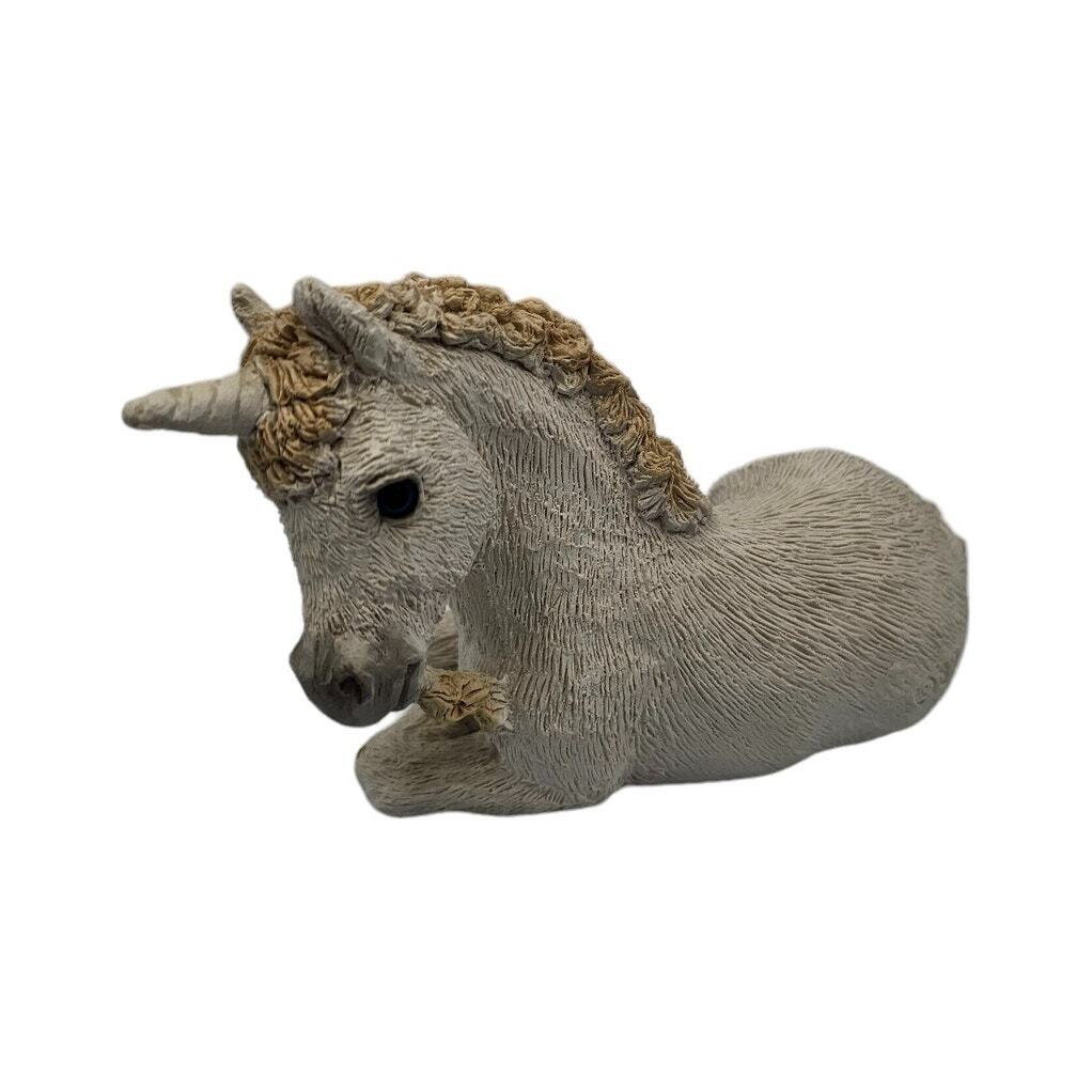Vintage Stone Critter Unicorn United Design Corp USA Figurine Male SC-358