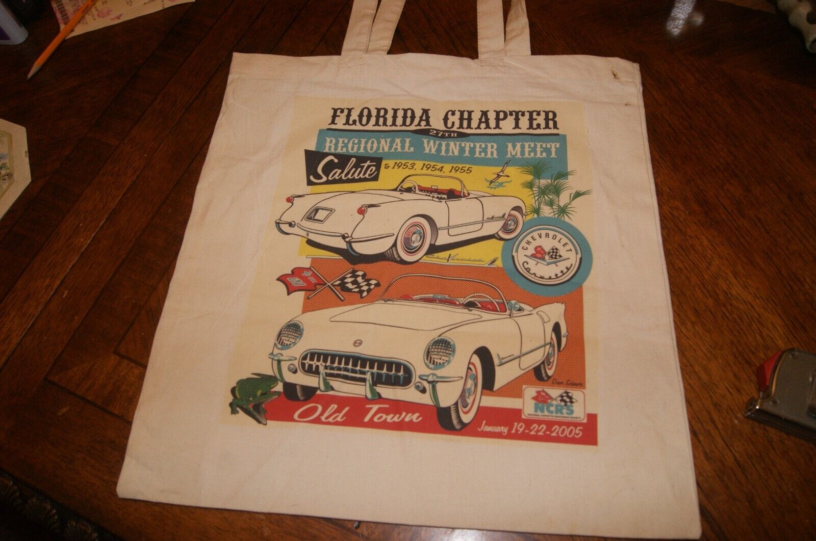 Original, never used, NCRS Florida Chapter Winter Meet tote bag - 2005