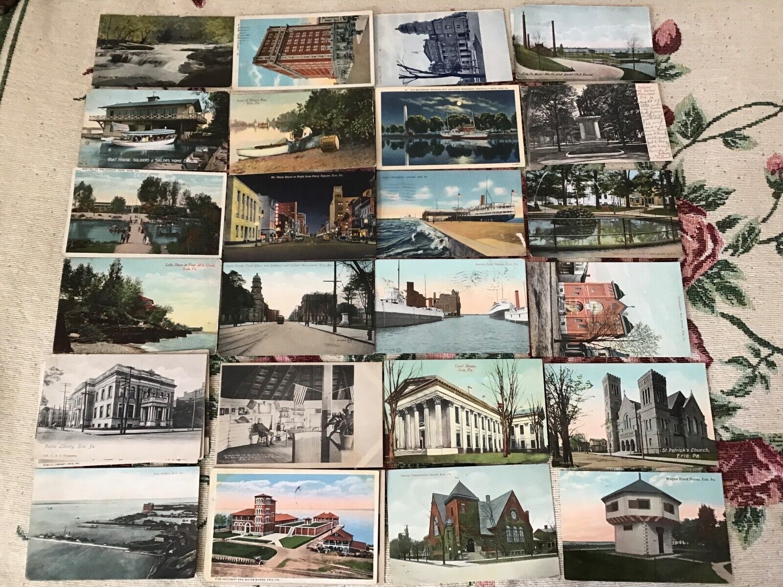 24 + Vintage Washington Pa Postcards  Parks Schools Buildings Factories OLD