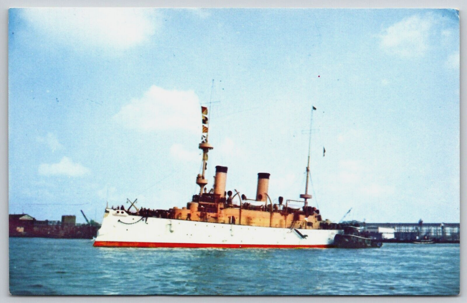 Vintage Postcard - USS Olympia - Flagship of Admiral Dewey - U.S. Navy Warship
