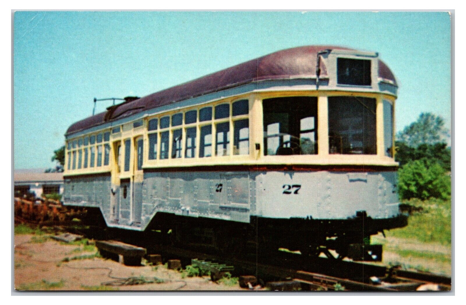 Vintage 1950s - Trolley Valhalla - Jobstown, New Jersey Postcard (UnPosted)