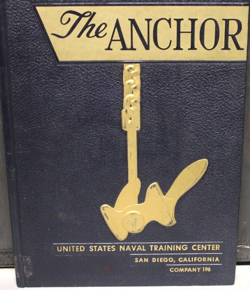 Anchor Yearbook Naval Training Center San Diego, Company 196  1954