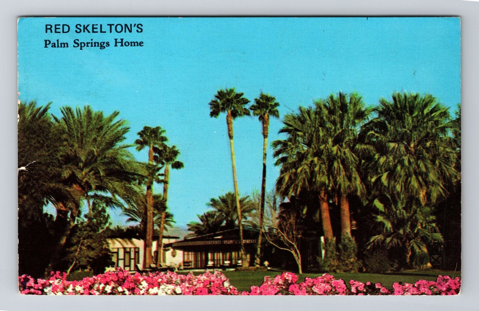 Palm Springs CA-California, Red Skelton\'s Home, c1971 Antique Vintage Postcard